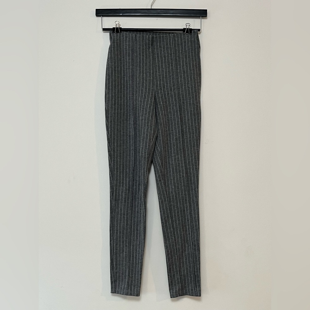 Size Small | Forever 21 Gray & White Striped Dress Pants